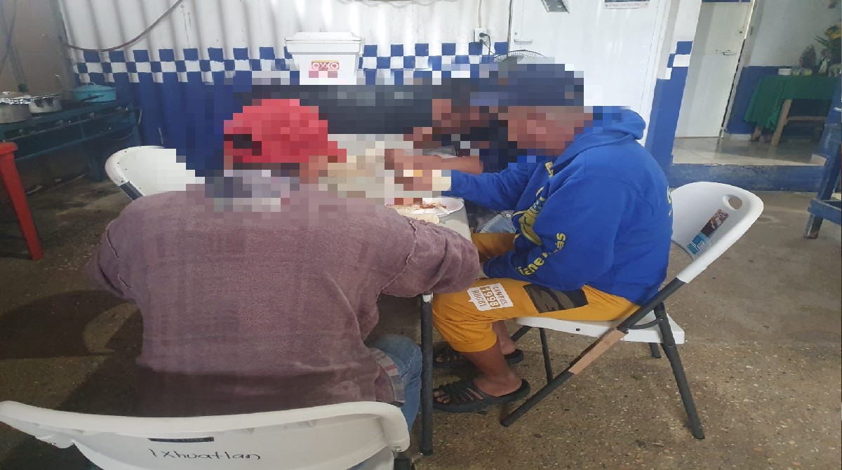 MIgrantes resctados en Veracruz.