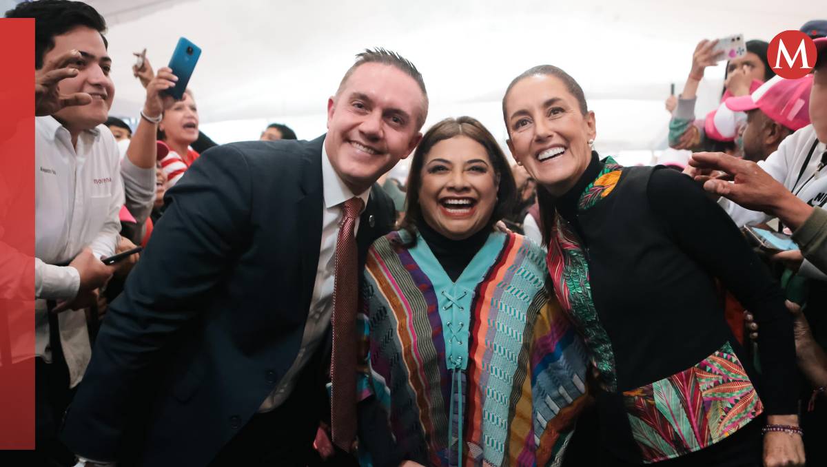 El alcalde Cuajimalpa y las precandidatas de Morena a la presidencia y al gobierno de la Ciudad de México | (Especial)