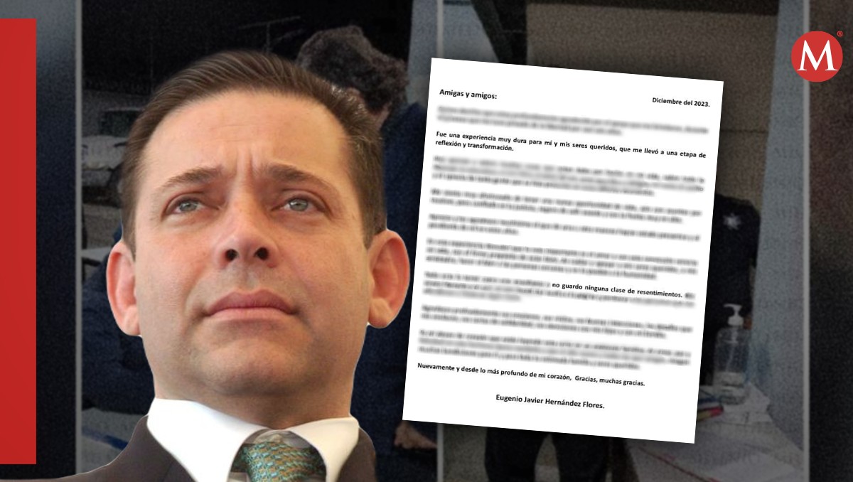 Carta de Eugenio Hernández, ex-gobernador de Tamaulipas