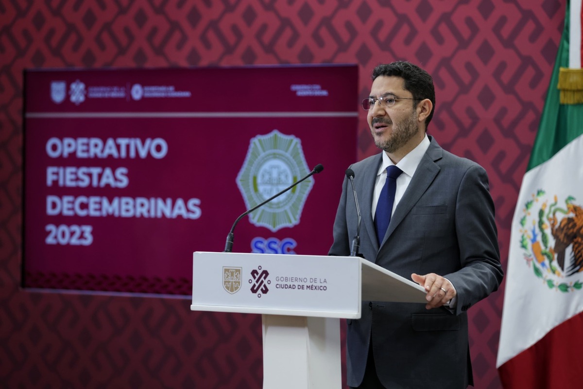 Martí Batres informó que se reforzará la seguridad en la CdMx durante las festividades de diciembre. | Especial