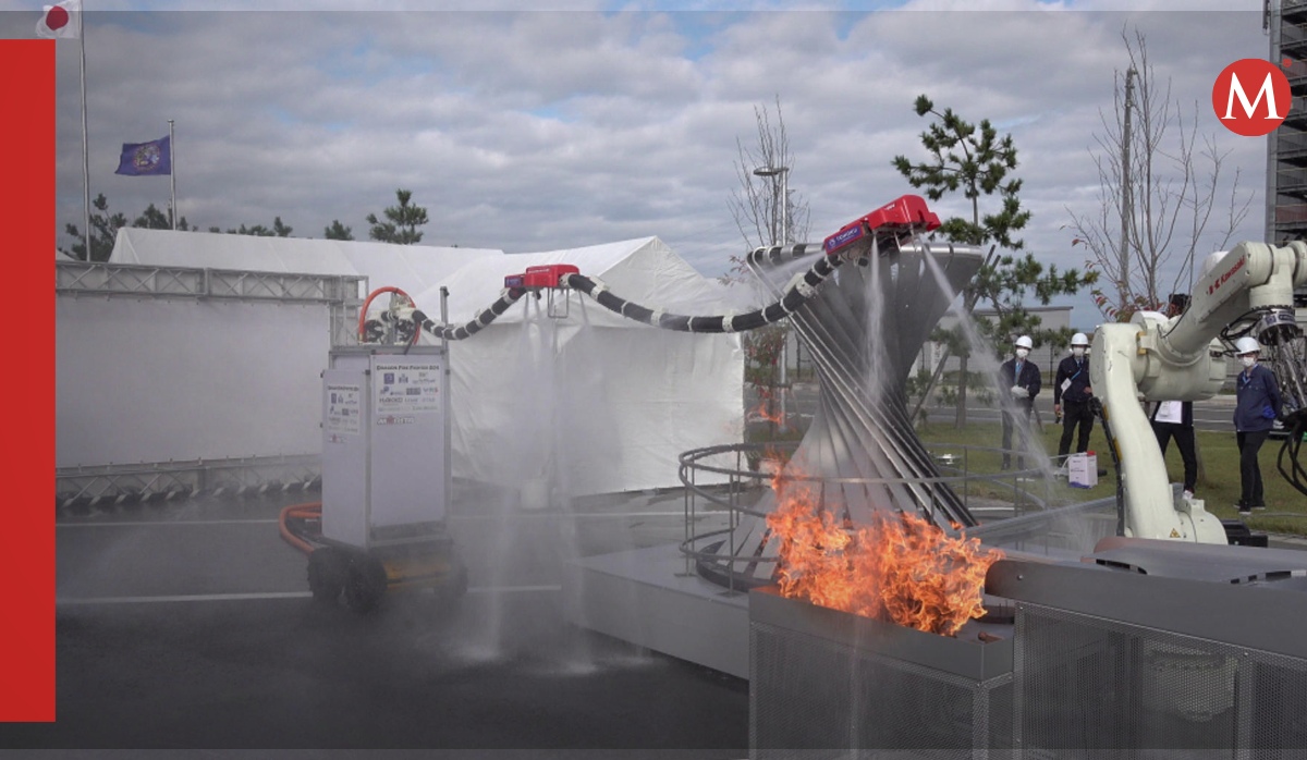 Robot que apaga incendios inspirado en un dragón