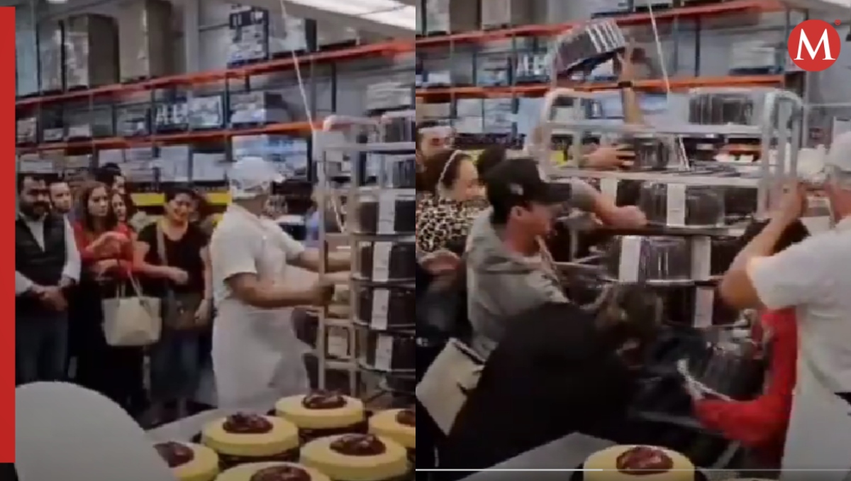 "Estampida humana" para conseguir pastel de Costco