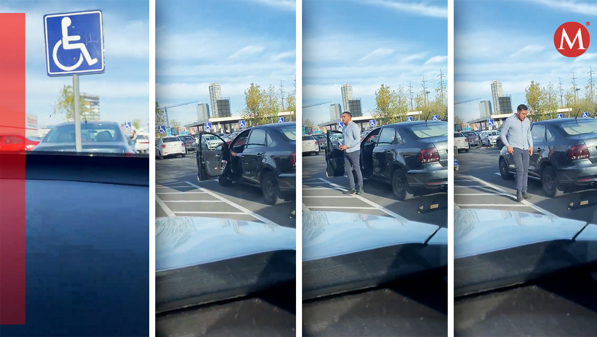Hombre ocupa lugar para personas con discapacidad en Costco, Puebla | Especial | Diseño Milenio