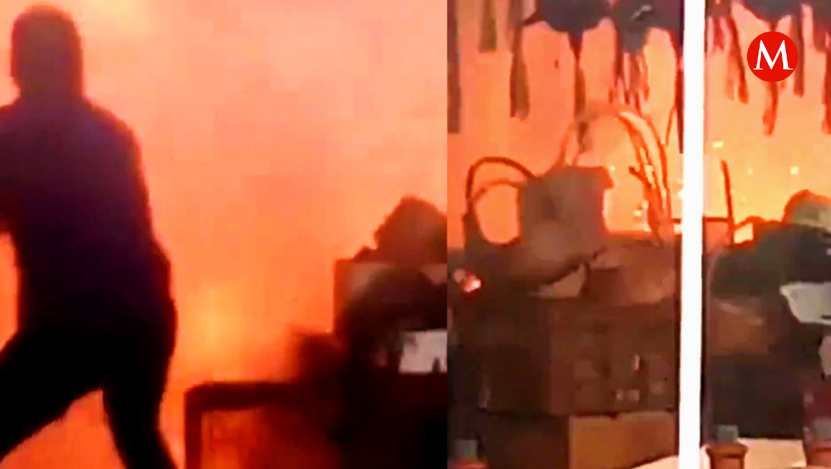 Incendio en local de venta de pirotecnia en Tehuitzingo | Especial