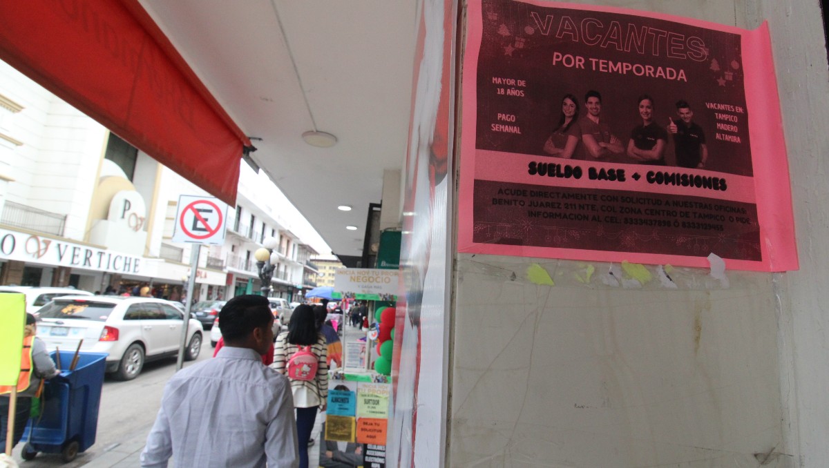 Buscan empleados temporales en Tampico. (Yazmín Sánchez)