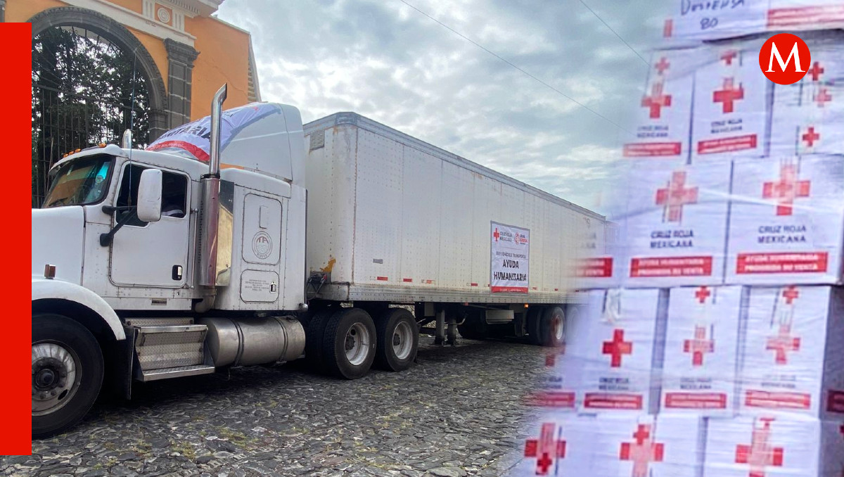 Cruz Roja Puebla, envía 30 toneladas de apoyo a guerrerenses tras Otis | Especial