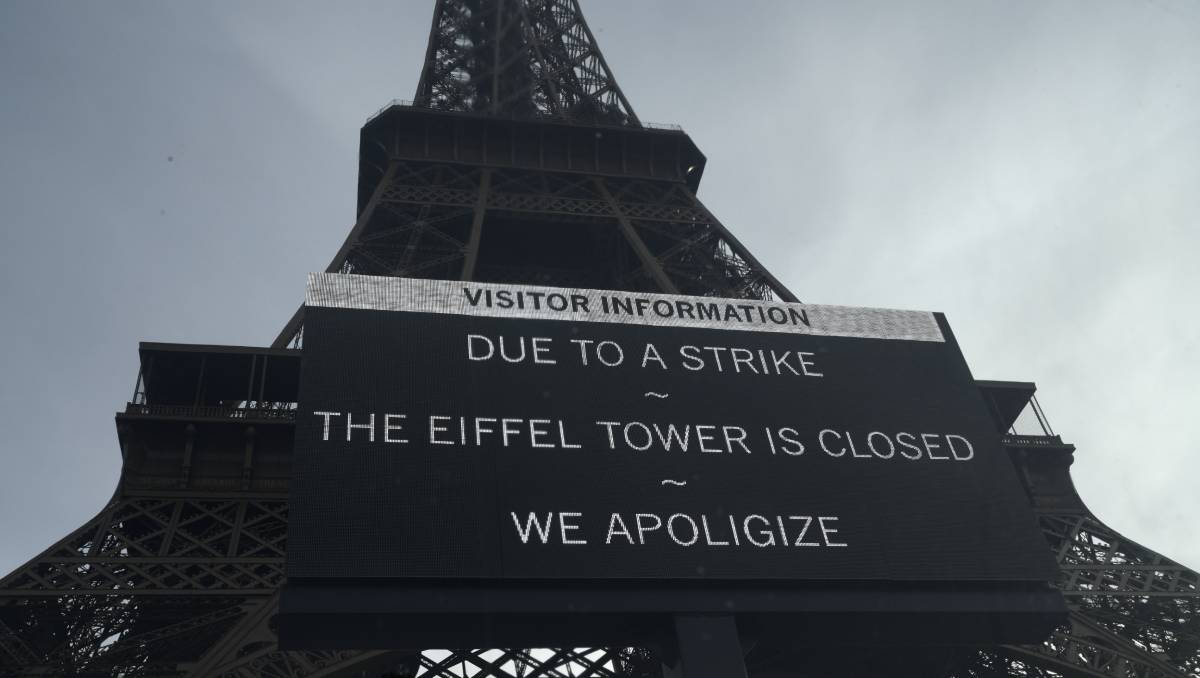 La Torre Eiffel estará cerrada hasta nuevo aviso | AP