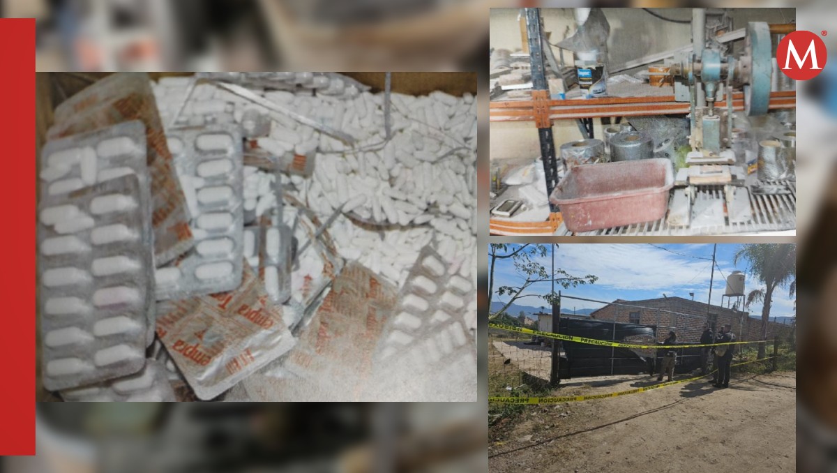 Aseguran finca con medicamentos falsos en Jocotepec, Jalisco (Cortesía)