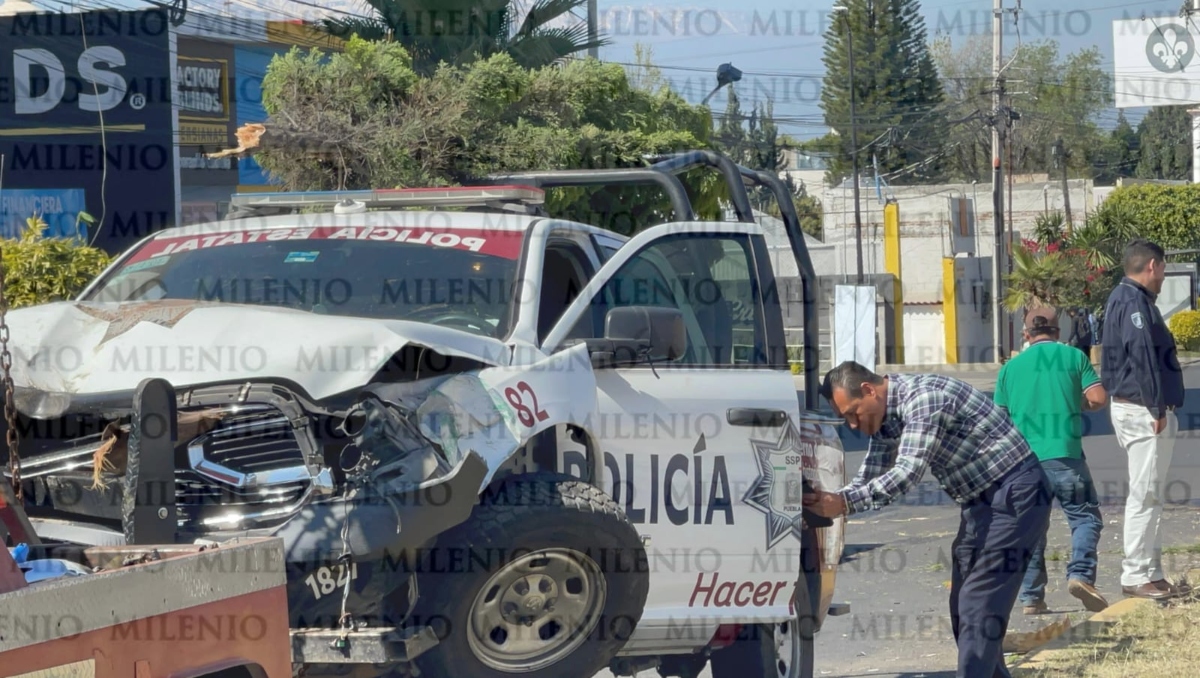 Persecución deja choque de patrulla y una persona detenida en Puebla | Jesús Zavala