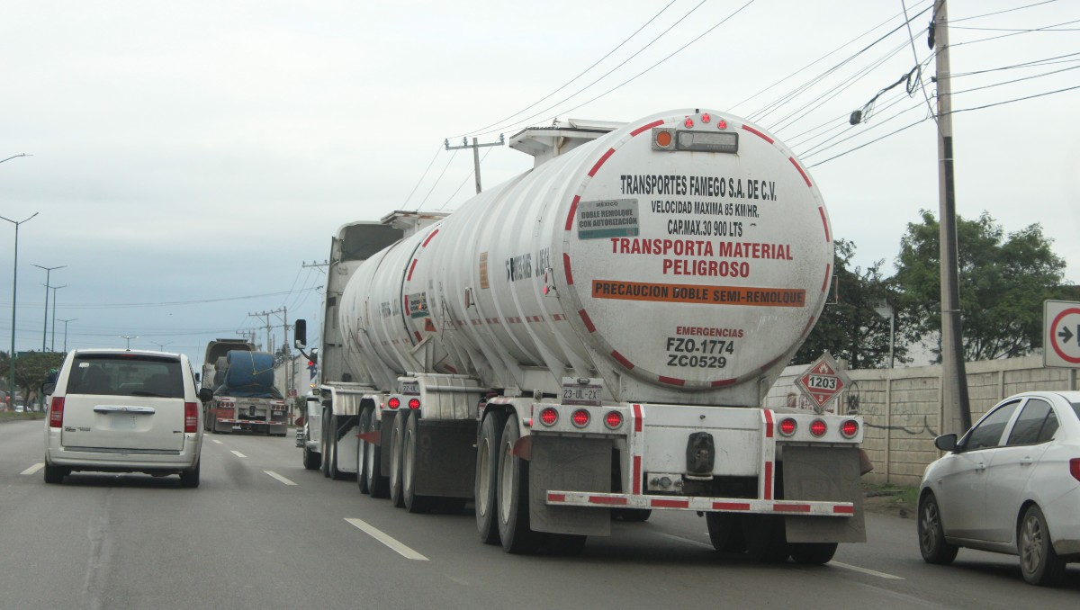 Transportistas de Tamaulipas. (Yazmín Sánchez)
