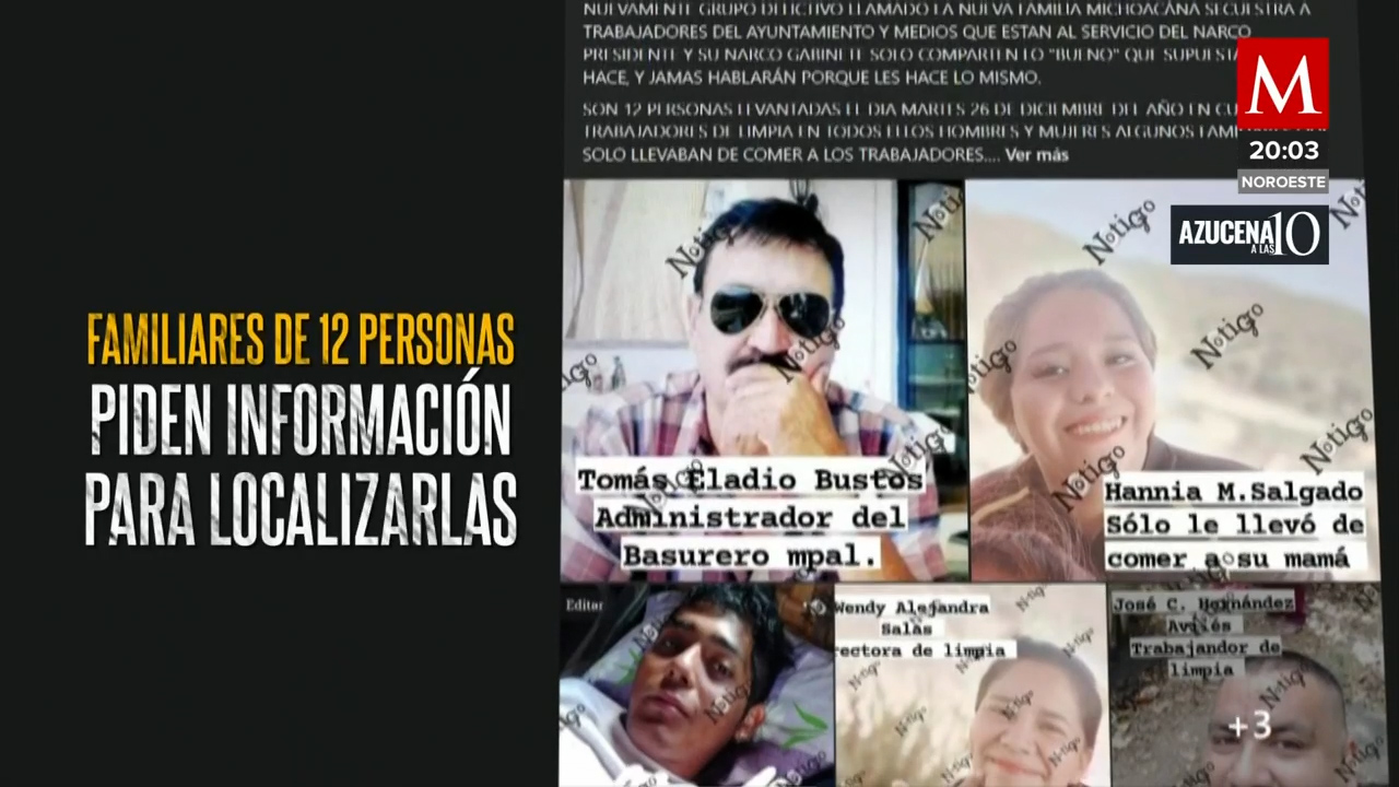 Investigan el secuestro de 12 personas en Taxco, Guerrero