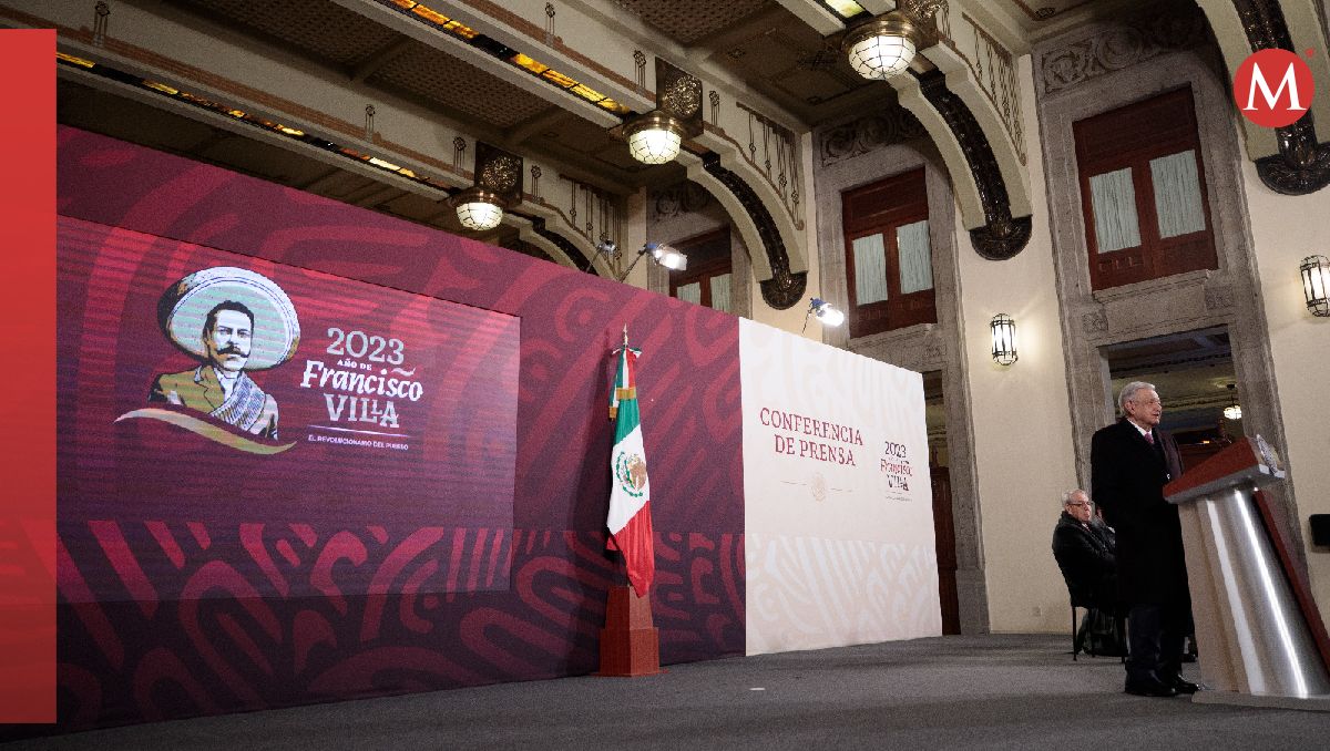 La Mañanera se llevó a cabo en el Salón de Tesorería de Palacio Nacional. | Cortesía
