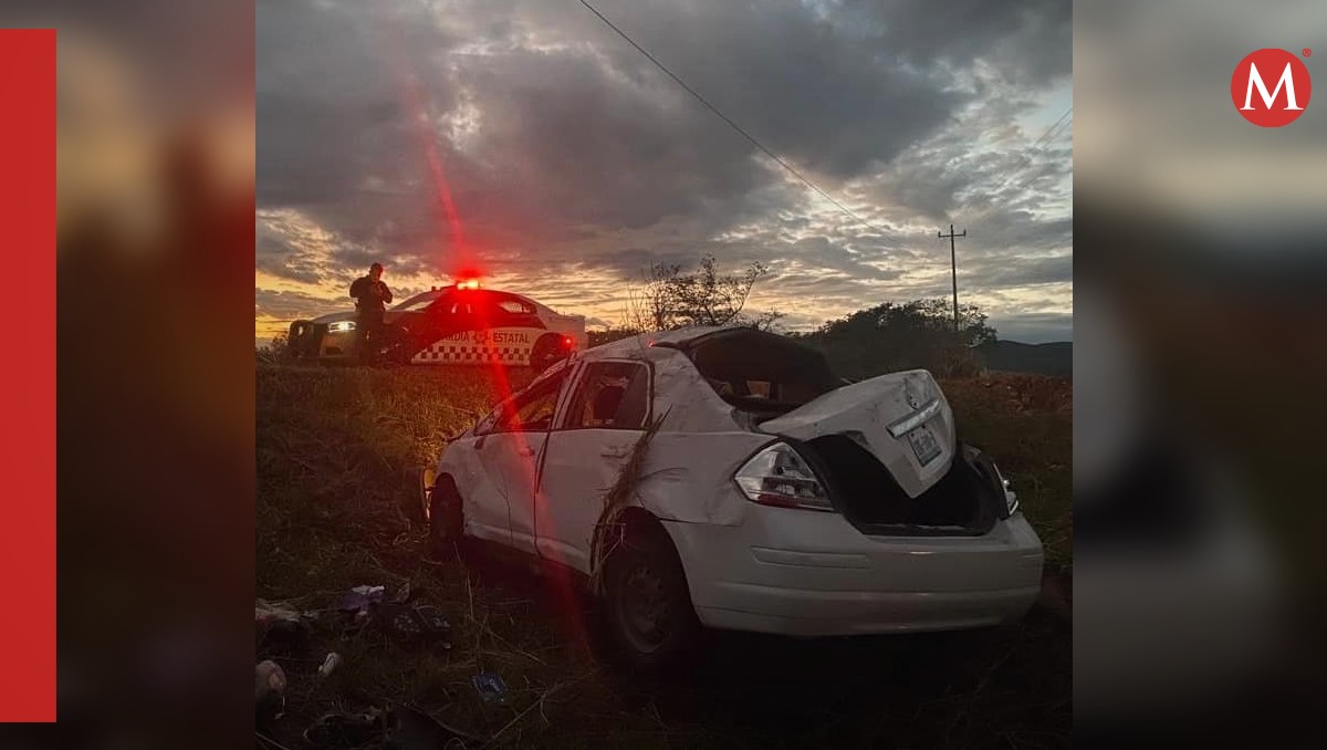 Volcadura en carretera de Tamaulipas deja tres menores lesionados