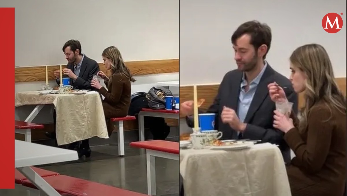 Pareja captada en cita romántica en Costco. | ESPECIAL