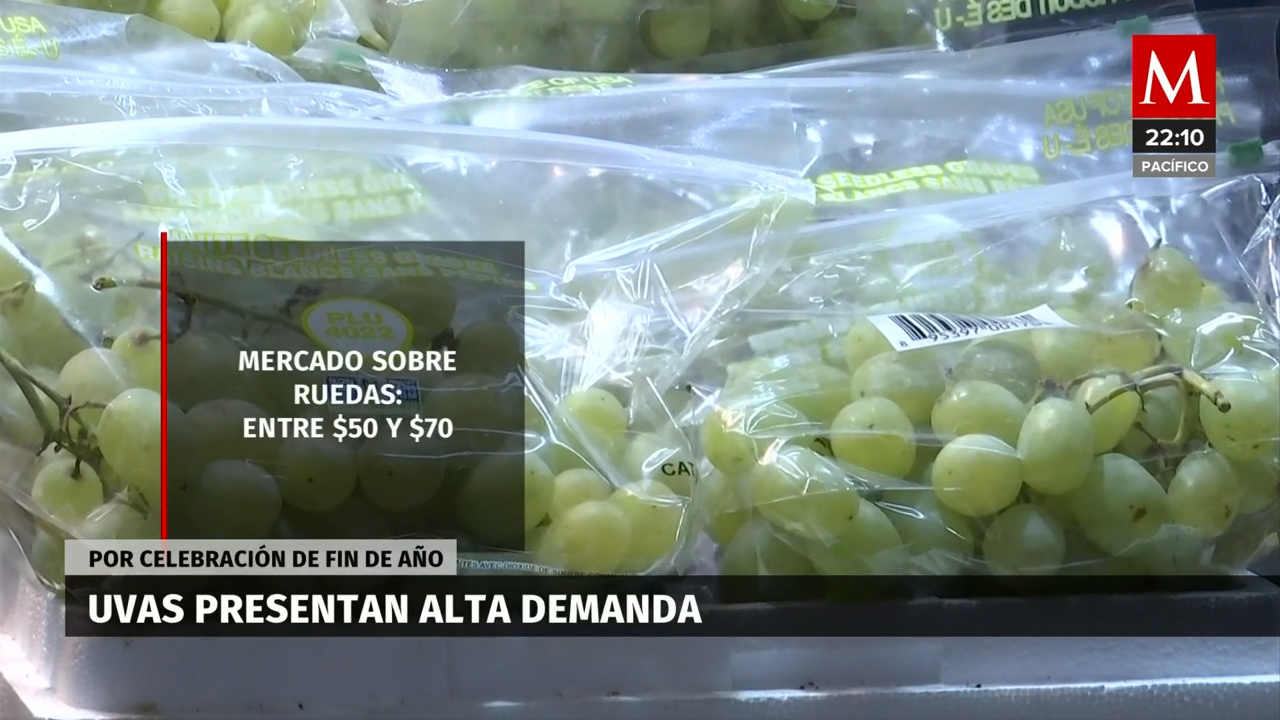 Uvas presentan alta demanda por fiestas de fin de año