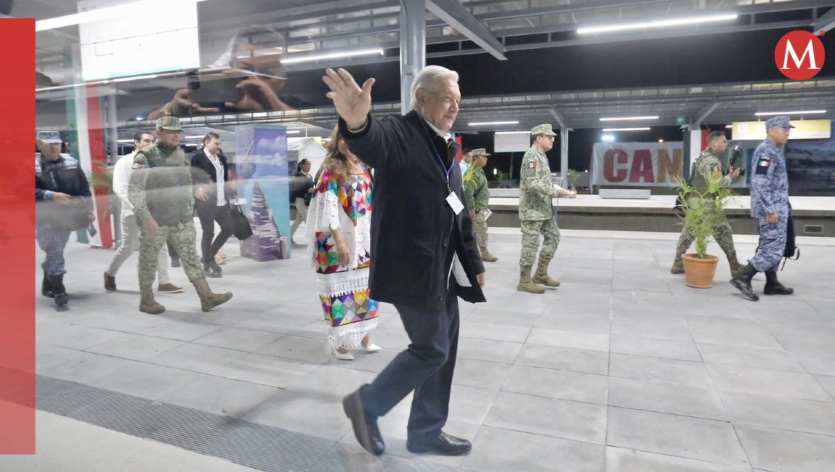 El Presidente subió de nuevo al Tren Maya, esta vez para viajar hacia Campeche. | Ariel Ojeda