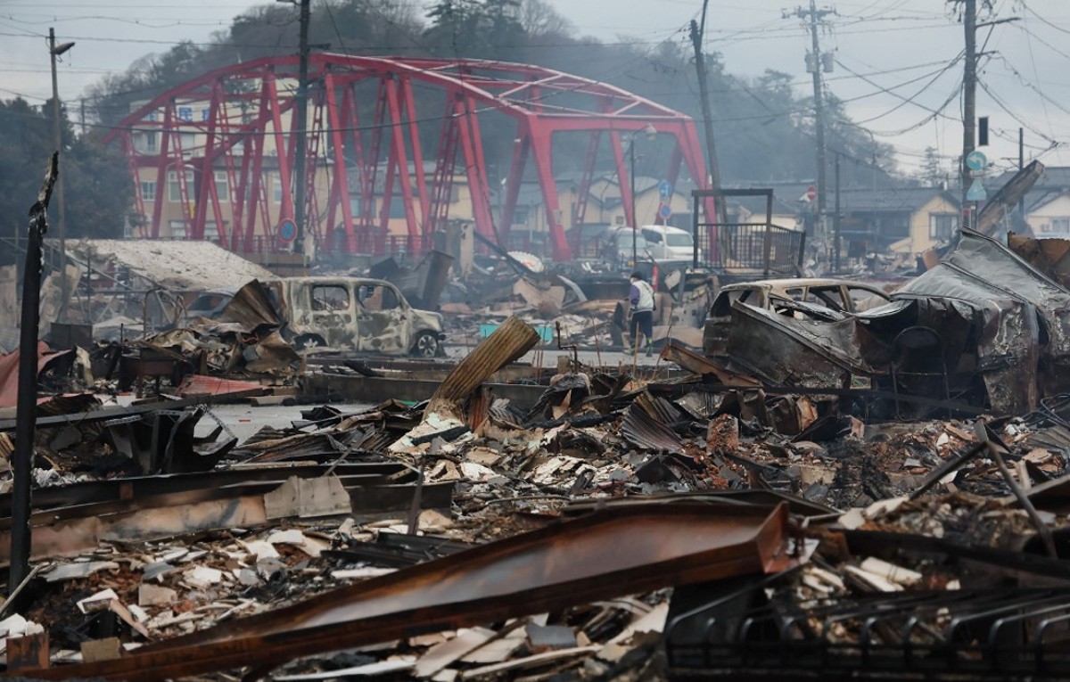 Estragos del terremoto en Japón (AFP)