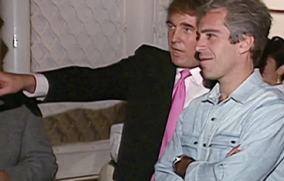 Ex presidente Trump y Jeffrey Epstein juntos en 1992 (Redes sociales)