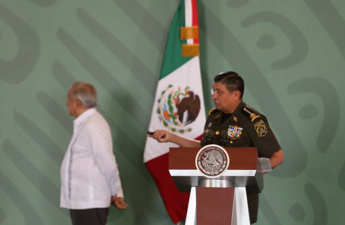 Luis Crecencio Sandoval en La Mañanera desde Mérida, Yucatán | Octavio Hoyos