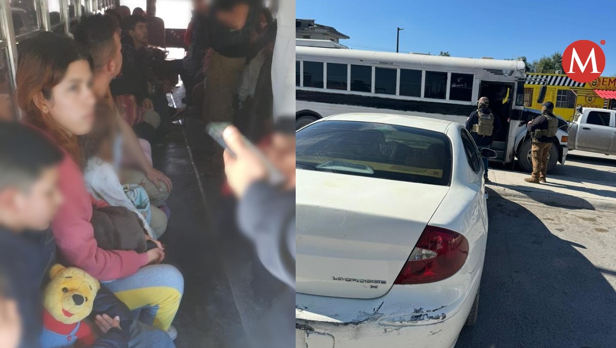 Migrantes rescatados en Tamaulipas.