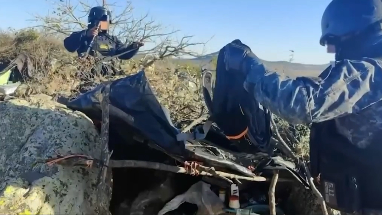 Desmantelan campamento delictivo en Tepetongo, Zacatecas