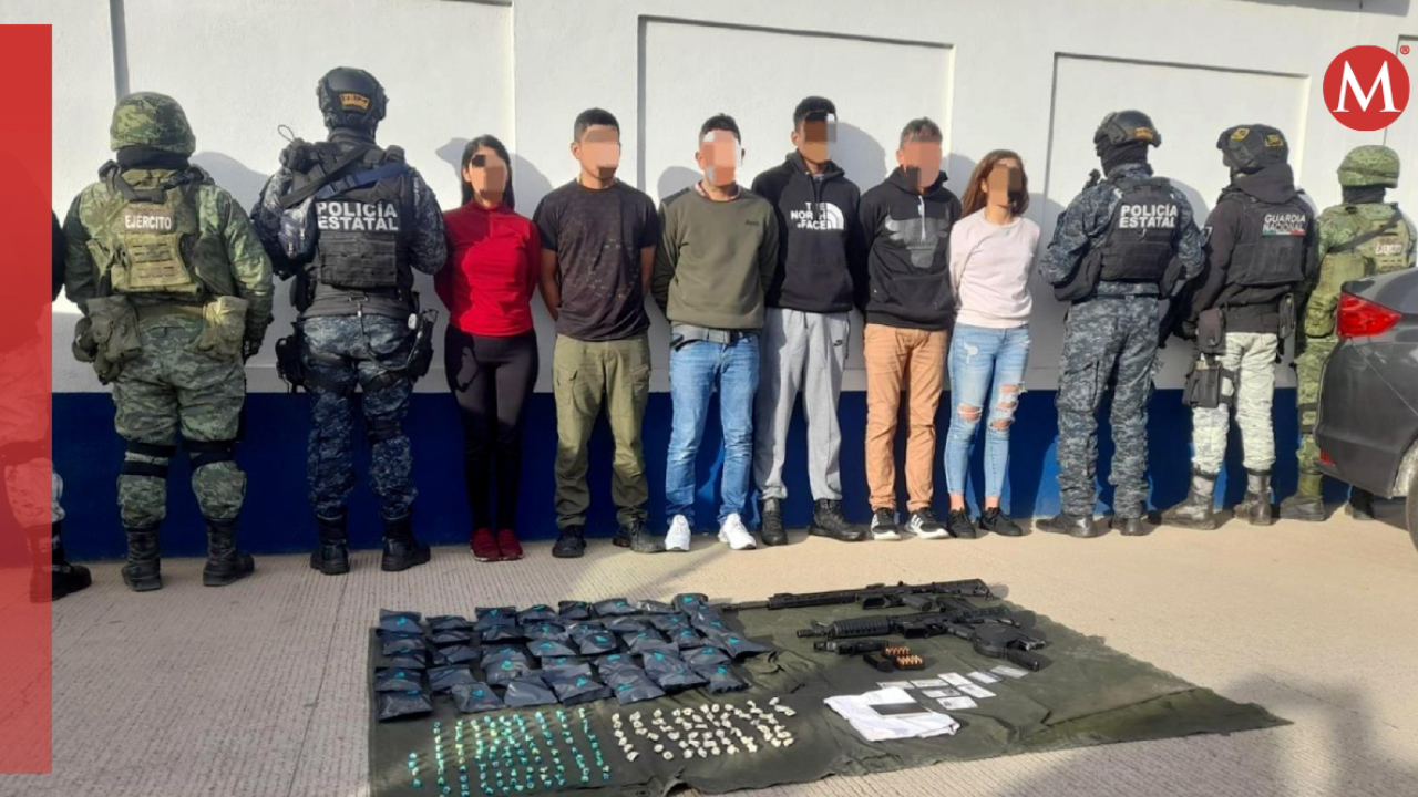 Detienen a célula narcomenudista en Zacatecas; aseguran armamentos y drogas