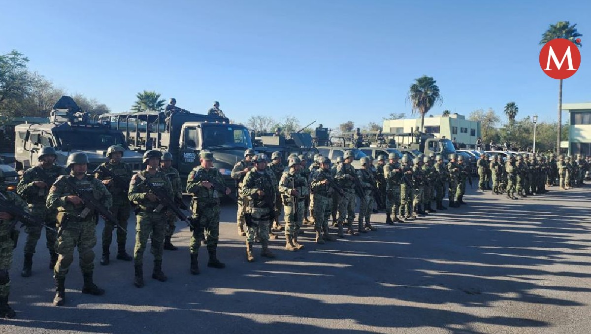 Llegan elementos de la Sedena a Reynosa.