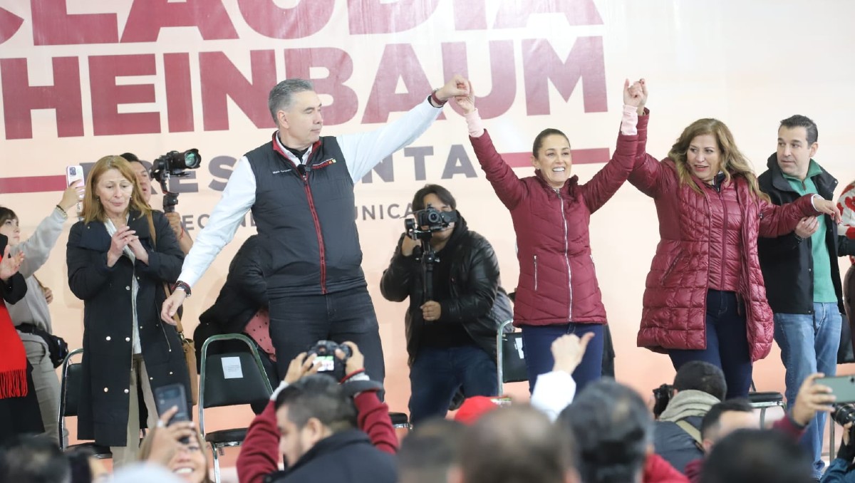 La precandidata a la Presidencia de México fue recibida con gritos de "Presidenta, Presidenta, Presidenta". Foto: Leonel Rocha