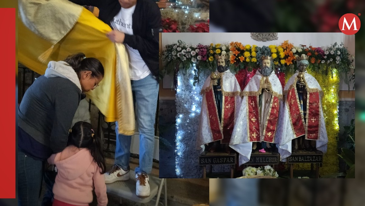 Reyes Magos también son buscados para bendecir a niños pequeños en Cajititlán (Diana Barajas)