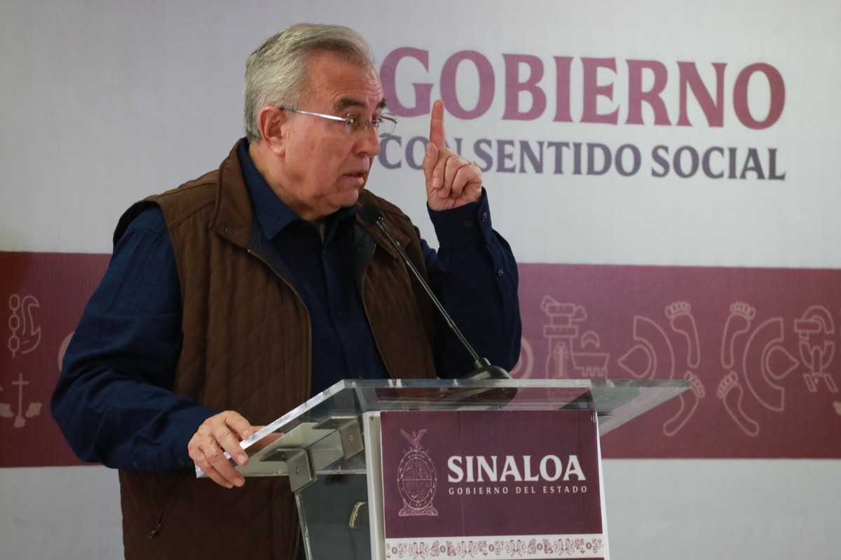 Rubén Rocha, gobernador de Sinaloa.