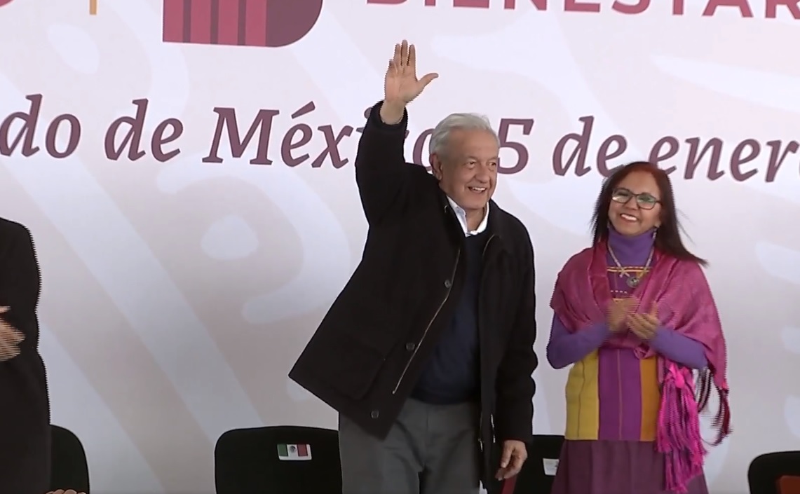 AMLO destaca programas para el Bienestar, desde Acolman | Captura
