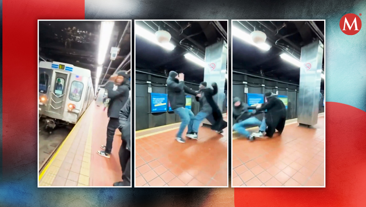Una estación más adelante un hombre fue detenido por elementos de la policía. | Especial