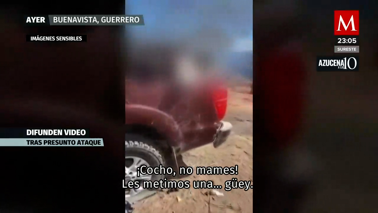 Impactante video del ataque en Buenavista de los Hurtado, Guerrero