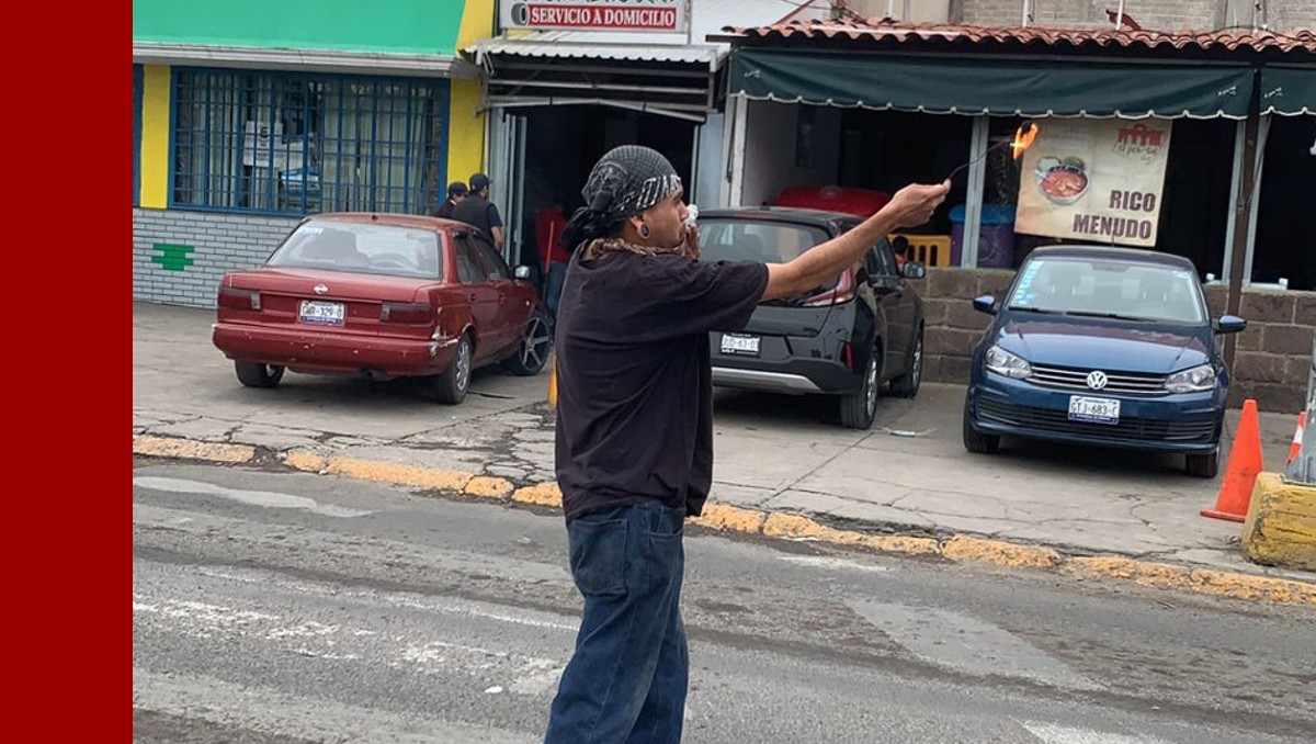Juan Pablo, tragafuegos de León