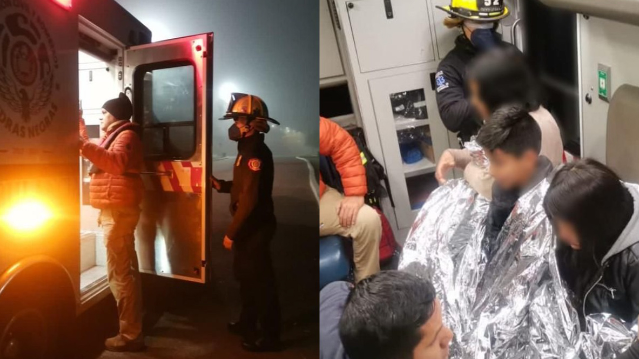 Rescatan a familia migrante tras estar 7 horas en el Río Bravo; tenían hipotermia