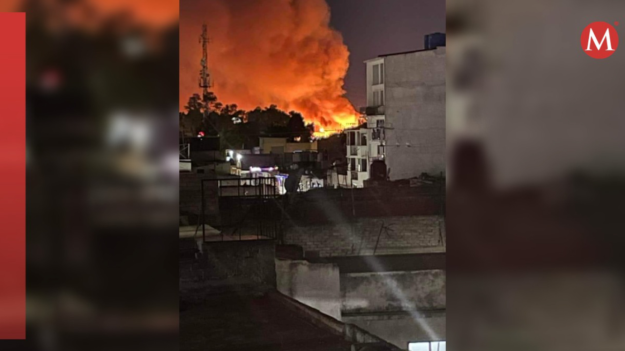 Se registra incendio en 'Las Carretas' en Tlalnepantla, Edomex