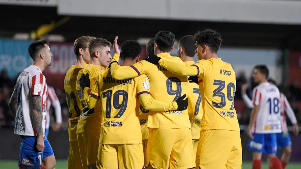 Barcelona se impone 3-2 al modesto Barbastro en la Copa del Rey