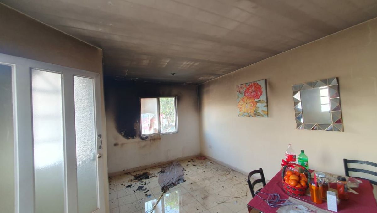 Incendio en casa de Gómez Palacio.