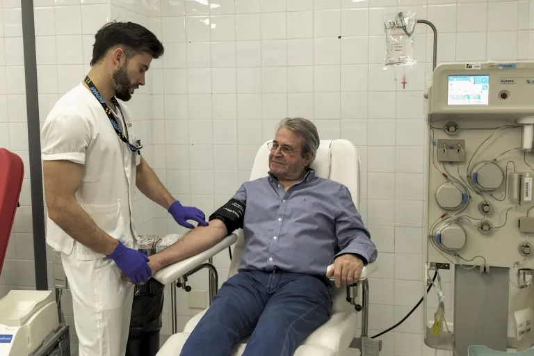 Del Amo es presidente de la Hermandad de Donantes de Sangre de Burgos. | EFE