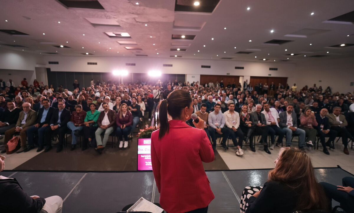 Claudia Sheinbaum desde evento en Jalisco. (Especial)