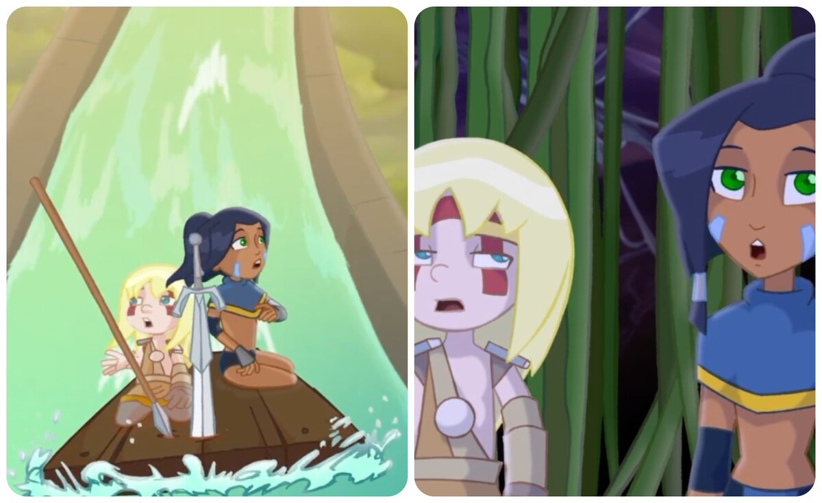 Fotogramas de la película “Uma & Haggen: Princesa y Vikingo” (Cortesía)