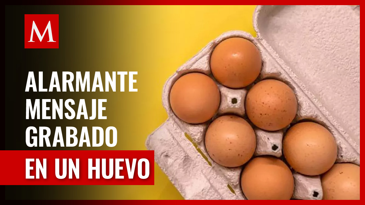 Joven encuentra alarmante mensaje grabado en un huevo