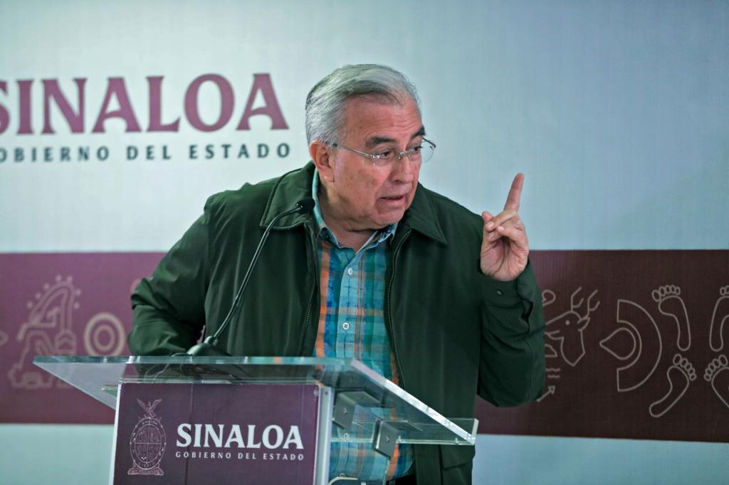 Rubén Rocha gobernador de Sinaloa.