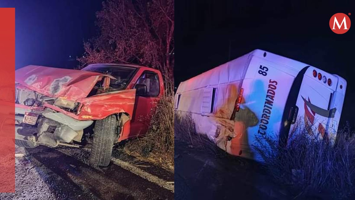 Colisión en Tarímbaro, Michoacán; autobús volcado deja heridos | César Cabrera