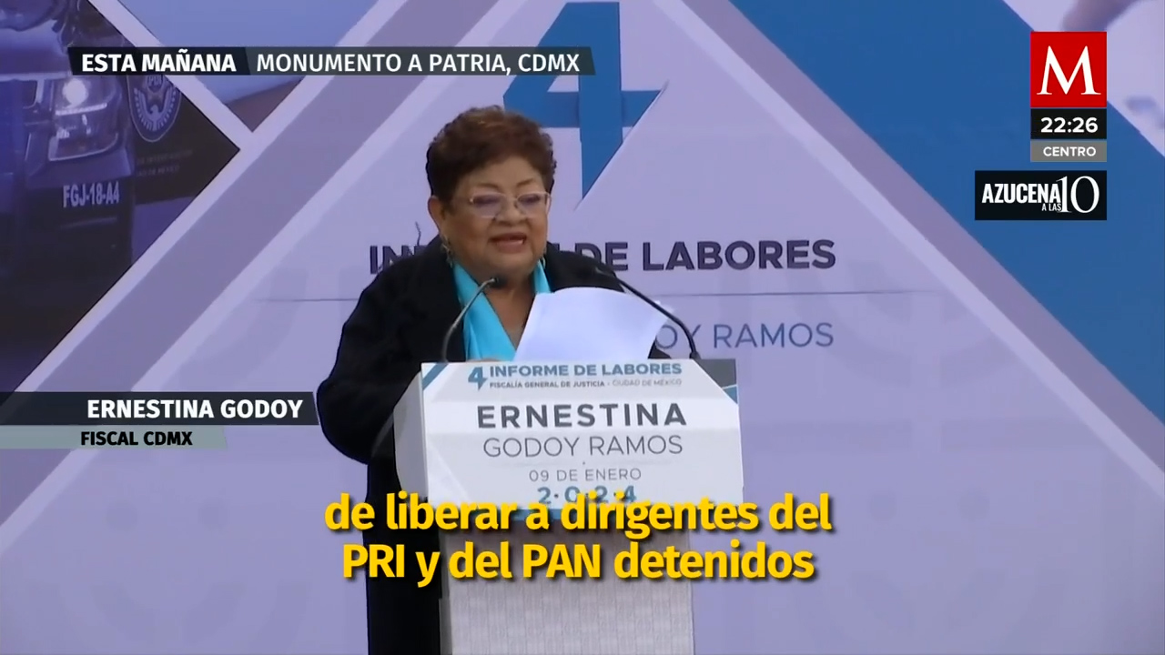 Ernestina Godoy anuncia salida y ofensiva anticorrupción tras último informe como fiscal de la CdMx