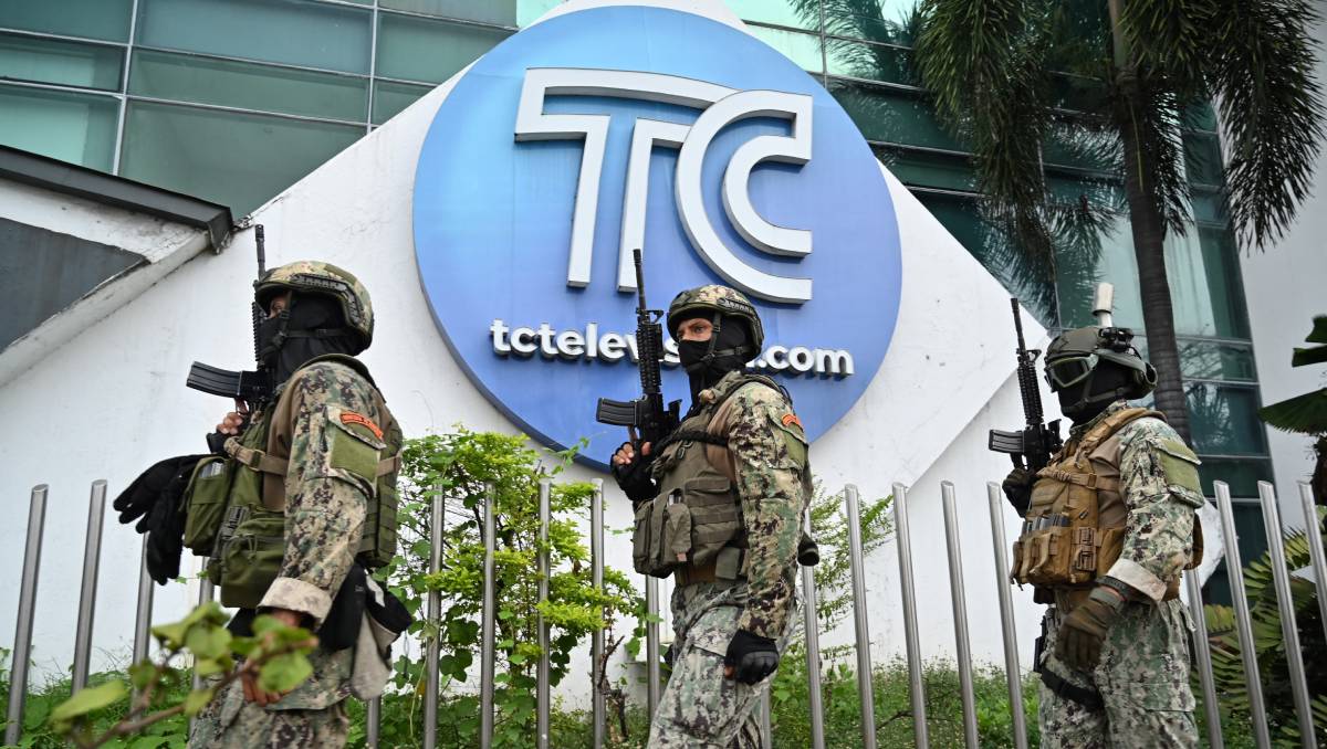Hubo 13 detenidos por la toma de TC Televisión | AFP