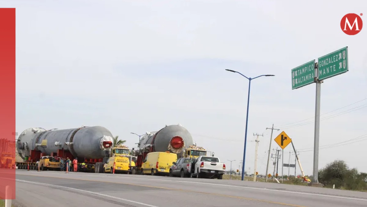 Pasan por Tamaulipas reactores de refinería de Tula