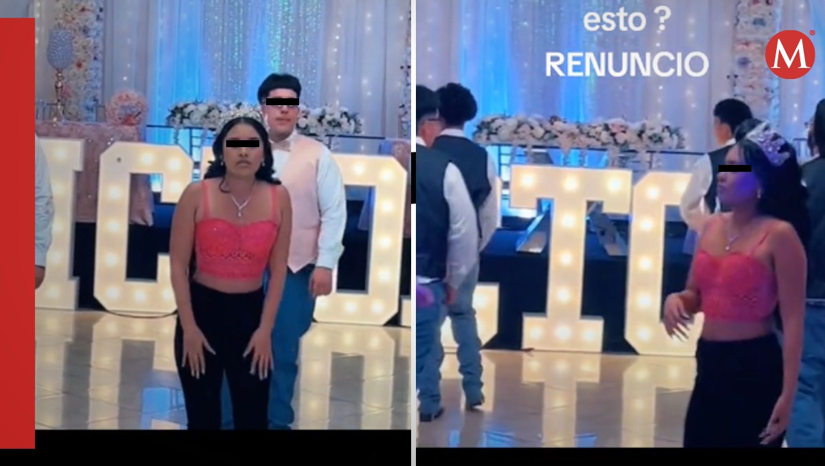 Quinceañera baila y recibe criticas por no hacerlo con ritmo. | Captura