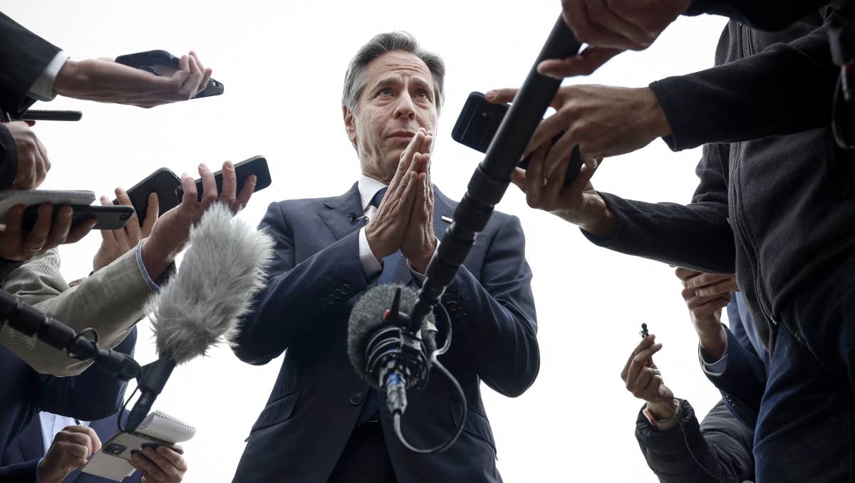 Antony Blinken a su llegada a El Cairo | AFP