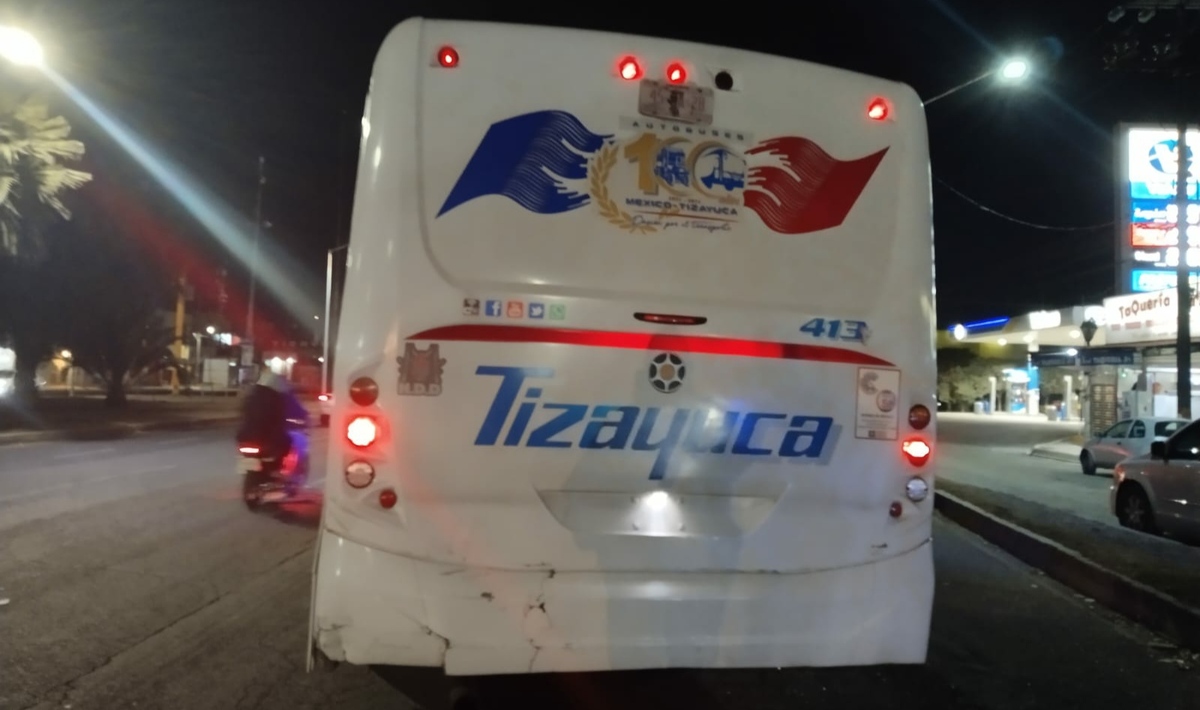 Asaltan autobús de la línea México-Tizayuca.